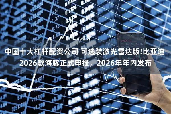 中国十大杠杆配资公司 可选装激光雷达版!比亚迪 2026款海豚正式申报，2026年年内发布