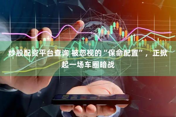 炒股配资平台查询 被忽视的“保命配置”，正掀起一场车圈暗战